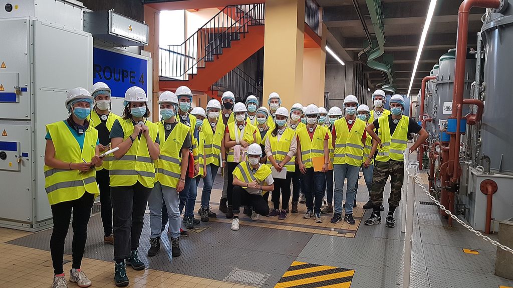 Les élèves-ingénieurs en visite à EDF